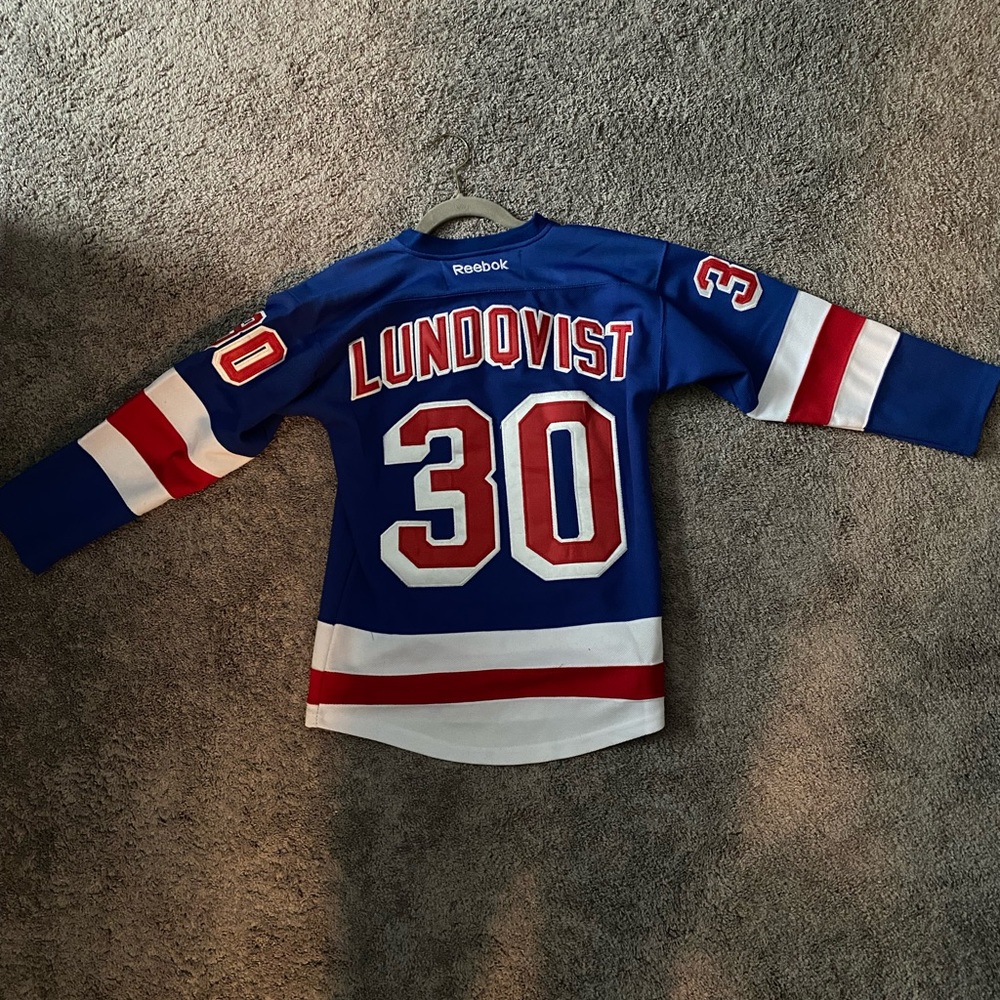 Reebok New York rangers Henrik Lundqvist Hockey jersey